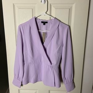 J.Crew Purple Peplum Blouse
